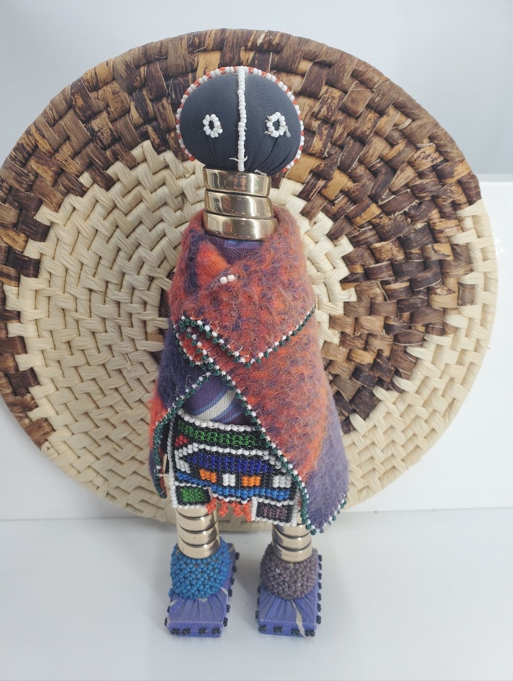 Beaded Ndebele Ceremonial Doll a traditional handicraft of  Ndebele people (NAV1